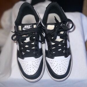 Nike Black and White Dunks Sneakers